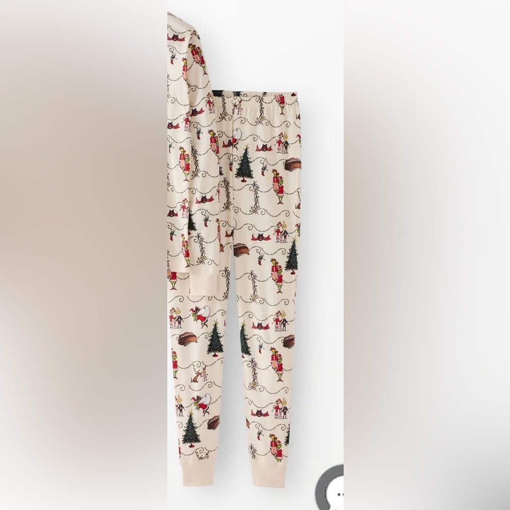 Hanna Andersson Adult Dr. Seuss Grinch Long John Pajama Pants